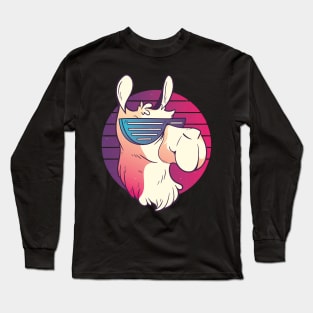 Retro Llama Long Sleeve T-Shirt